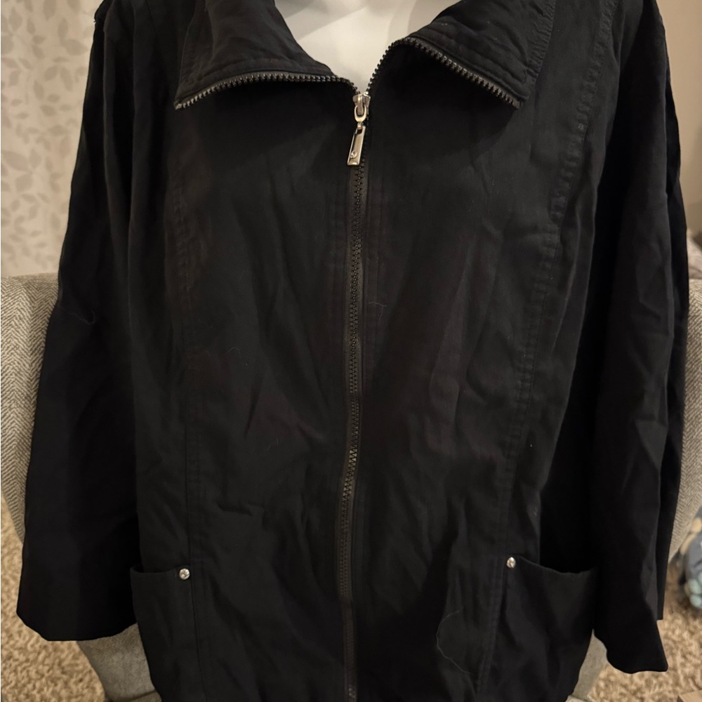 JM Collection Black Utility Jacket